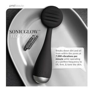 PMD Black Skincare Tool with Silver Accent